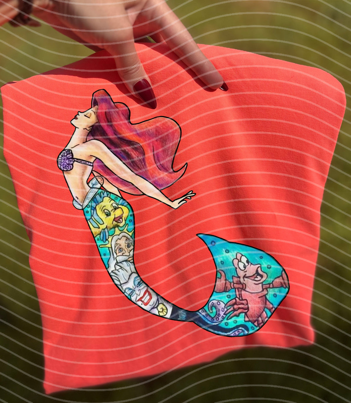 Ariel Collage Graphic Tee product image 1
