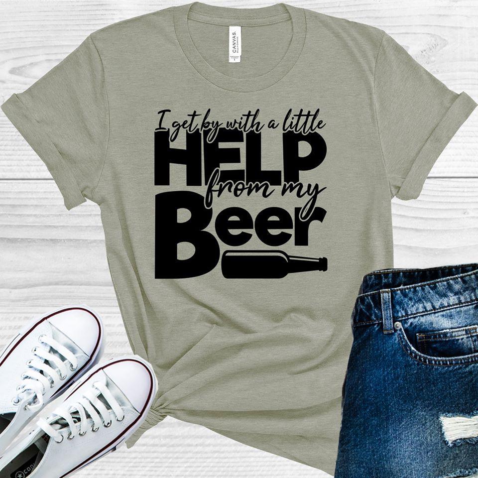 I Get By with a Little Help from My Beer Graphic Tee product image 1