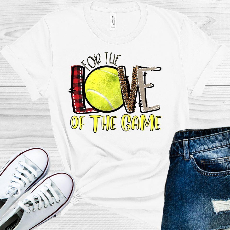 For the Love of Game Tennis Graphic Tee product image 1