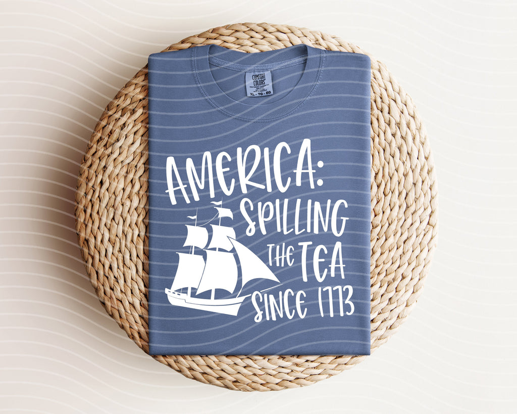 America Spilling the Tea Since 1773 Graphic Tee product image 2