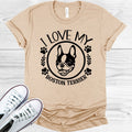 I Love My Boston Terrier Graphic Tee product image 1