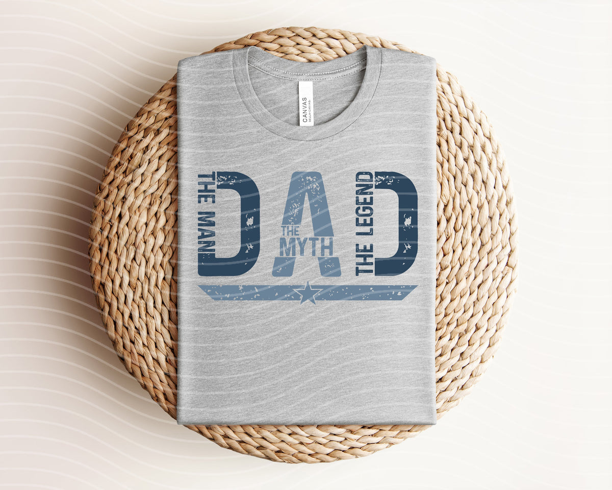 Dad The Man Myth Legend Graphic Tee product image 1