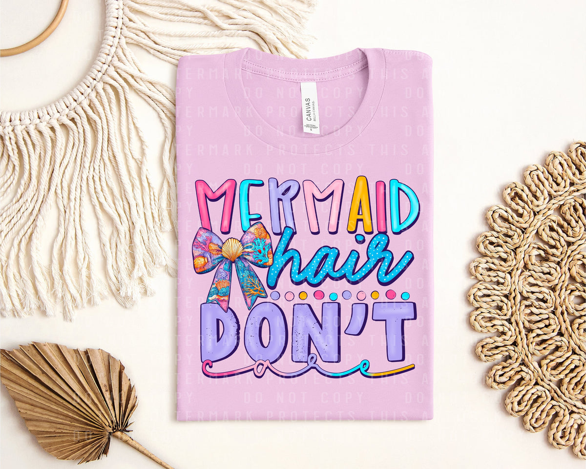 Mermaid Hair Don't Care Graphic Tee product image 1