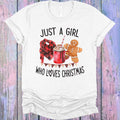 Just a Girl Who Loves Christmas Graphic Tee product image 1