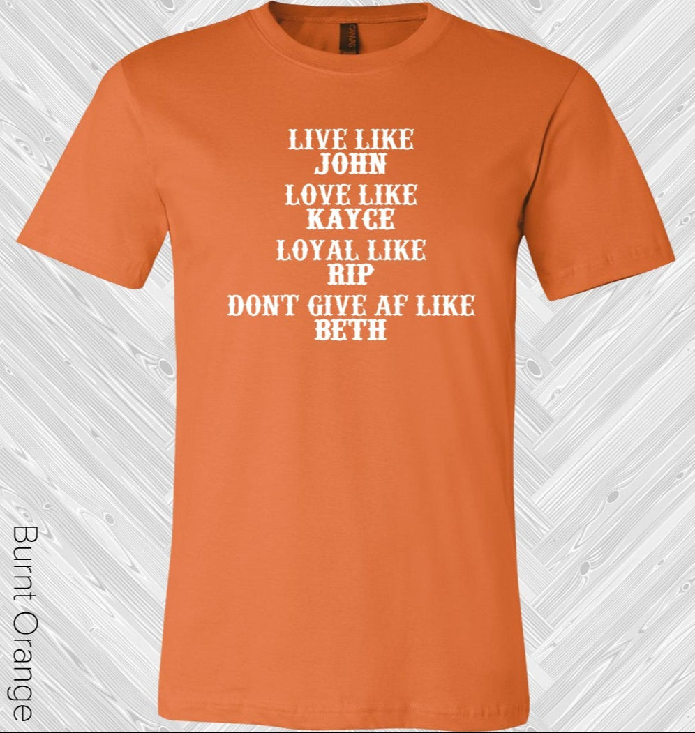 Live Love Loyal Don't Give AF Graphic Tee product image 1