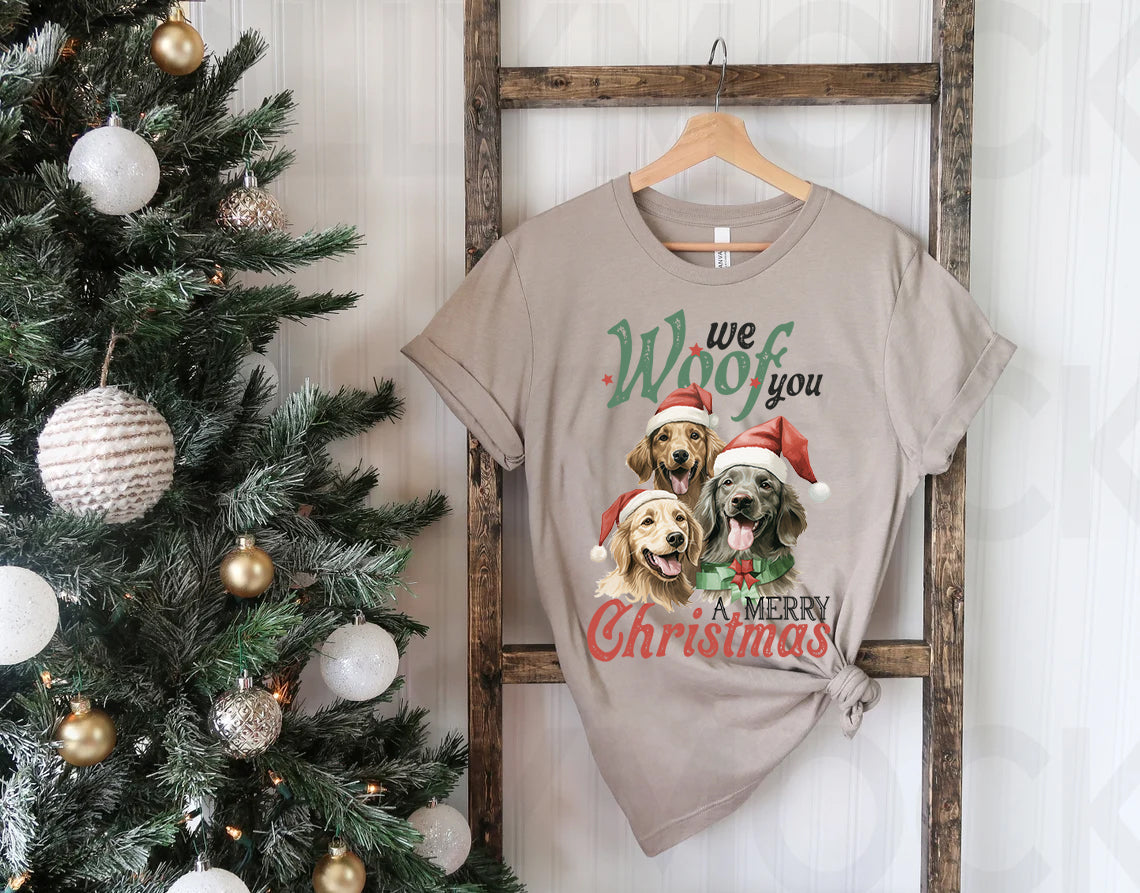 We Woof You a Merry Christmas Graphic Tee product image 1