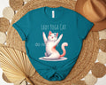 Lady Yoga Cat Graphic Tee product image 1