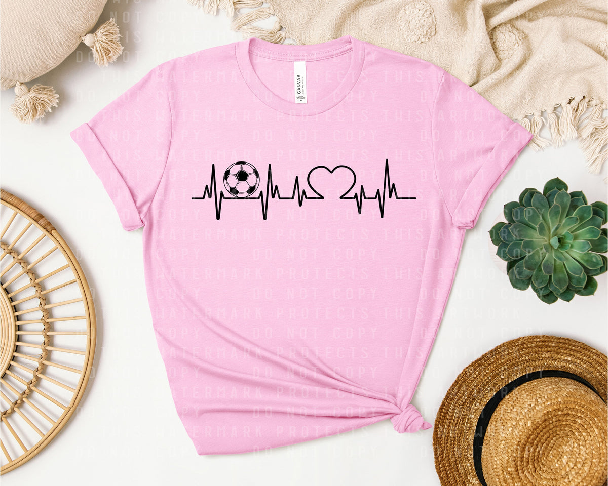 Soccer Heartbeat Graphic Tee product image 1
