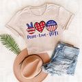 Peace Love Vote Graphic Tee product image 1