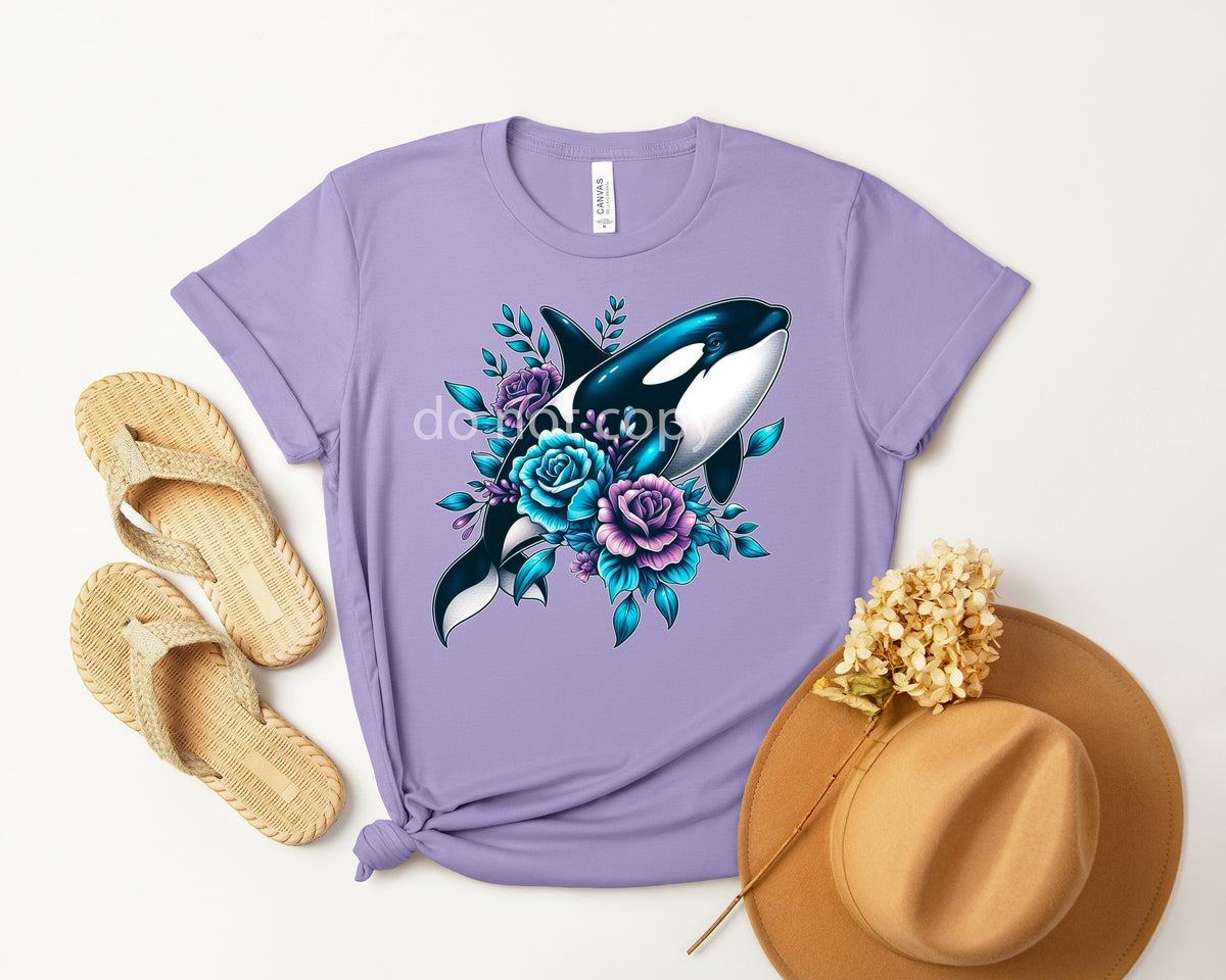Floral Orca Graphic Tee product image 2