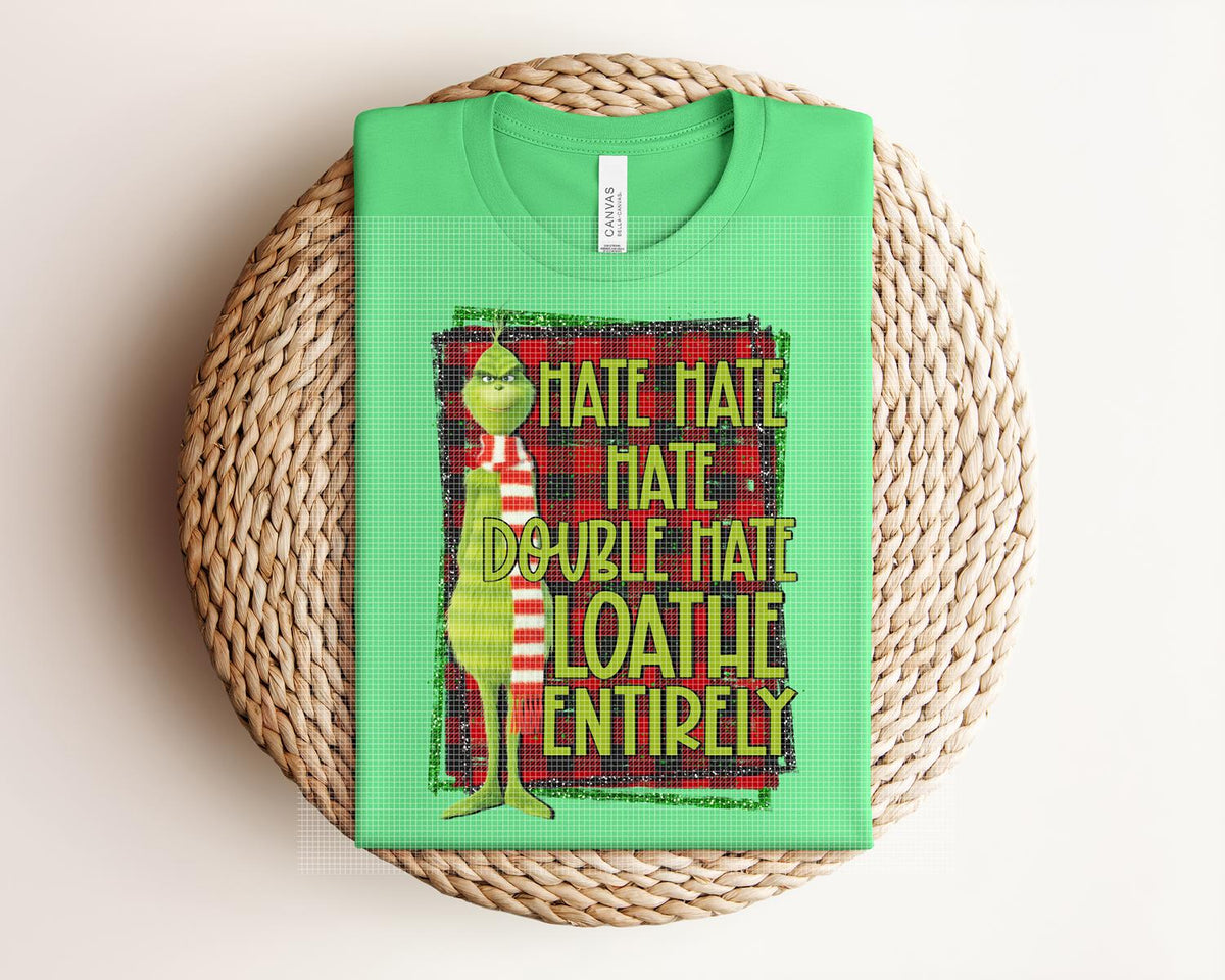 Hate Double Loathe Entirely Graphic Tee product image 1