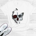 Butterfly Rose Skull Graphic Tee product image 1
