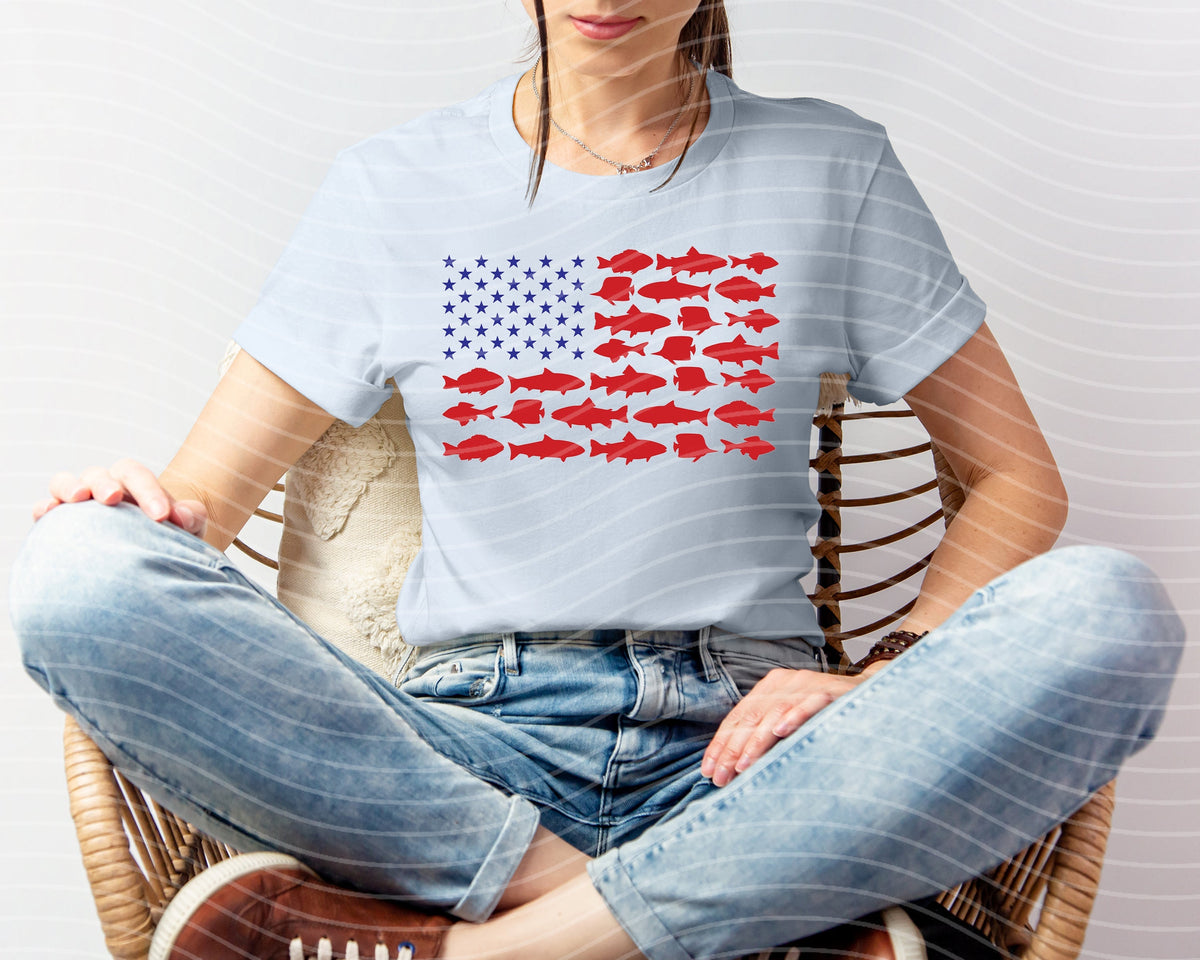 Fish Flag Graphic Tee product image 1