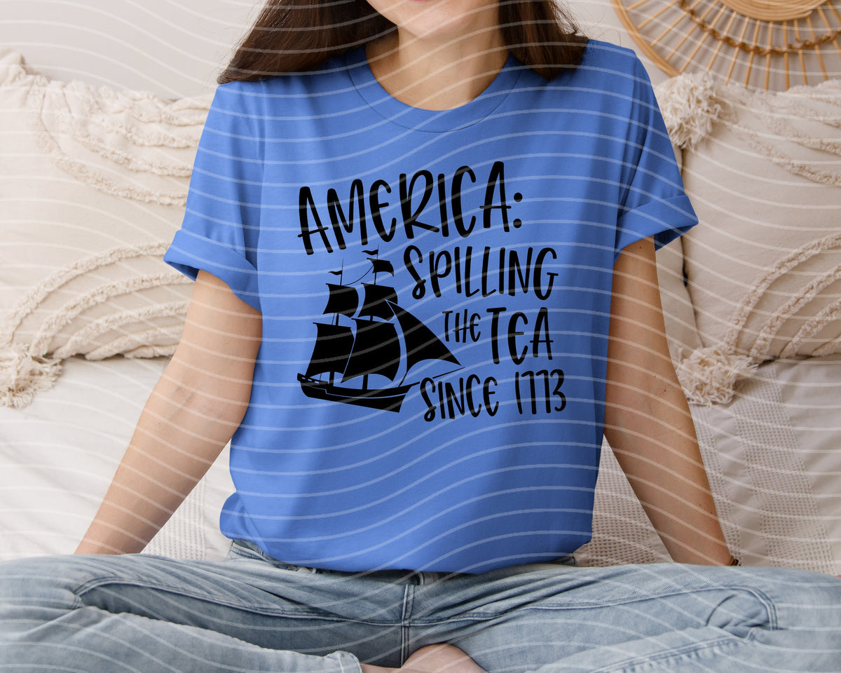 America Spilling the Tea Since 1773 Graphic Tee product image 1