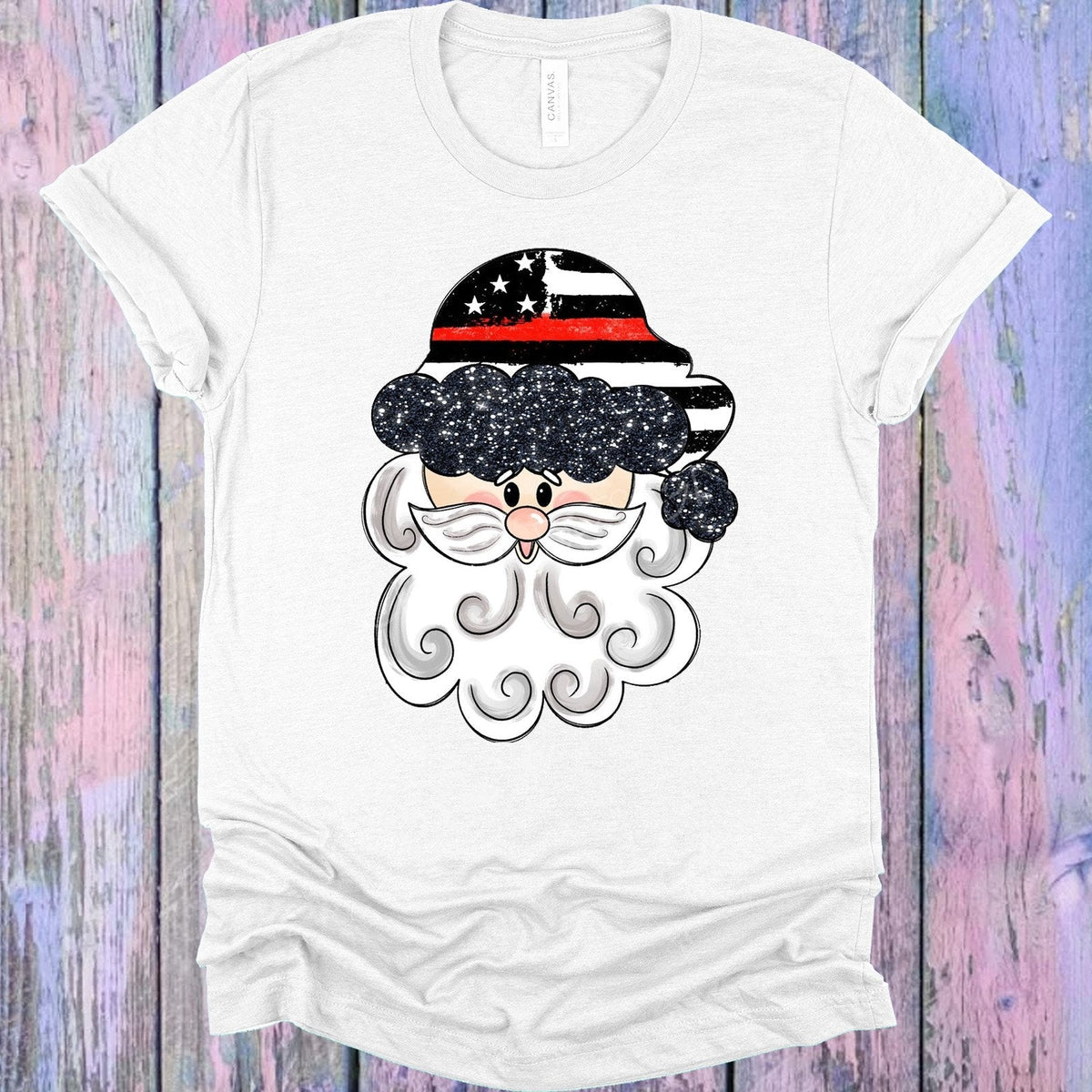 Thin Red Line Santa Graphic Tee product image 1