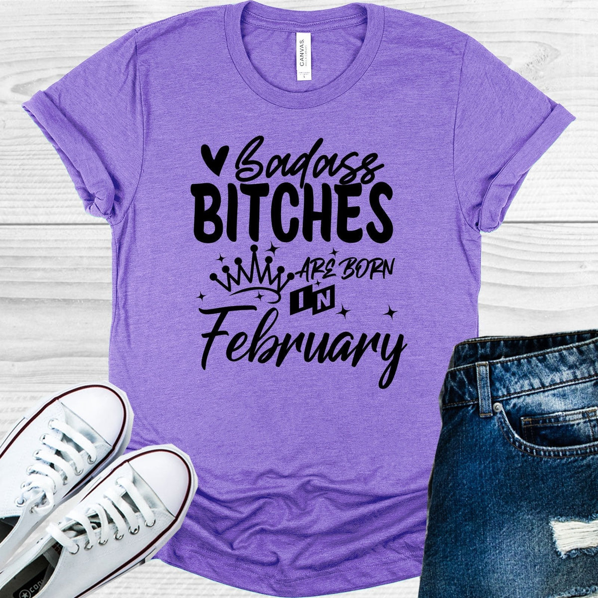 Bada** B****es are Born in Feburary Graphic Tee product image 1