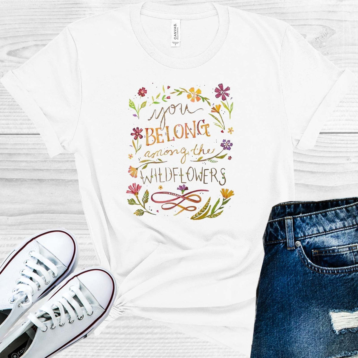You Belong Among the Wildflowers Graphic Tee product image 1